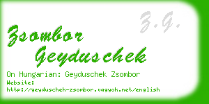 zsombor geyduschek business card